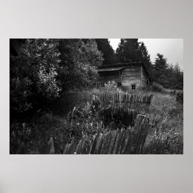 Gebäude verlassen poster (Vorne)