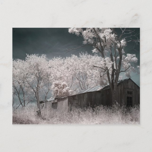 Gebäude verlassen postkarte (Vorderseite)