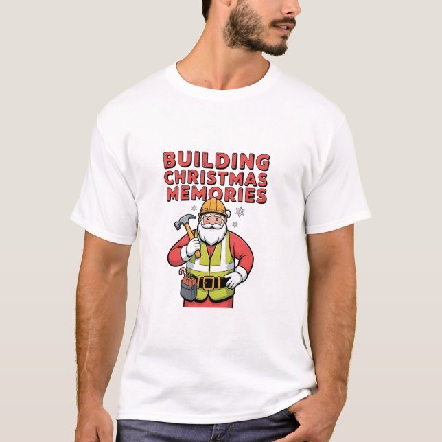Gebäude Weihnachtsfamilien Matching 2025 T-Shirt (Vorderseite)