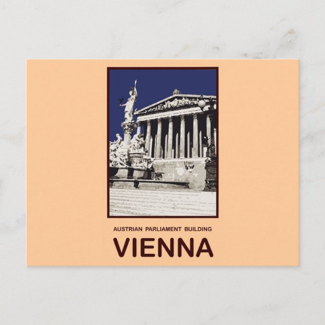 Gebäude Wien Postkarte (Vorderseite)