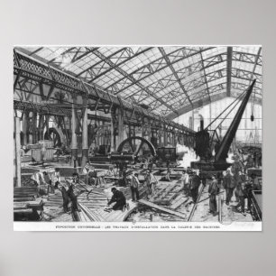 Gebäudestandort der Galerie DES-Maschinen Poster