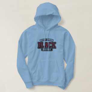 Gebaut aus schwarzer Geschichte – Vintage-Uni-Typo Hoodie