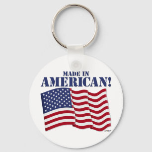 GEBAUT IN AMERIKA! SCHLÜSSELANHÄNGER