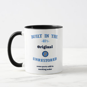 Gebaut in den Vierzigerjahren Original Unrestaurie Tasse