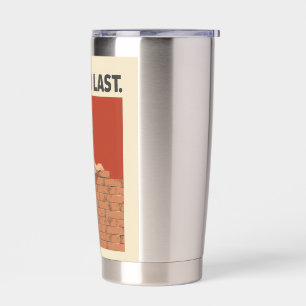 Gebaut um zu bestehen Maurer Bauarbeiter Kunst - B Thermobecher