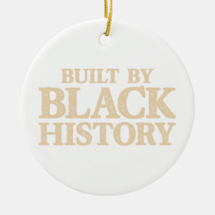 Gebaut von schwarzer Geschichte Afroamerikanischer Keramik Ornament