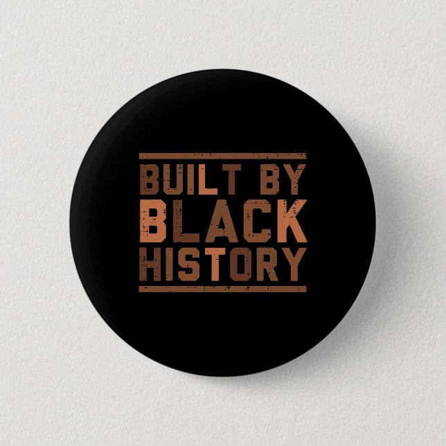 Gebaut von schwarzer Geschichte, gebhm afrikanisch Button (Vorderseite)