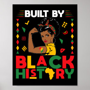 Gebaut von schwarzer Geschichte Monat starker afri Poster