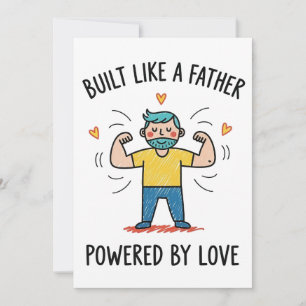 Gebaut wie ein Vater, angetrieben von Liebe Vatert Einladung