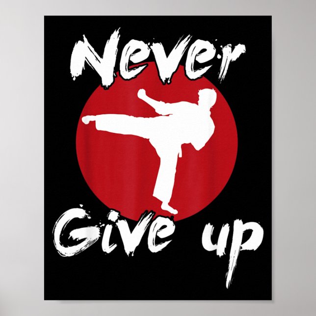 Gebe Karate nie auf Poster (Vorne)