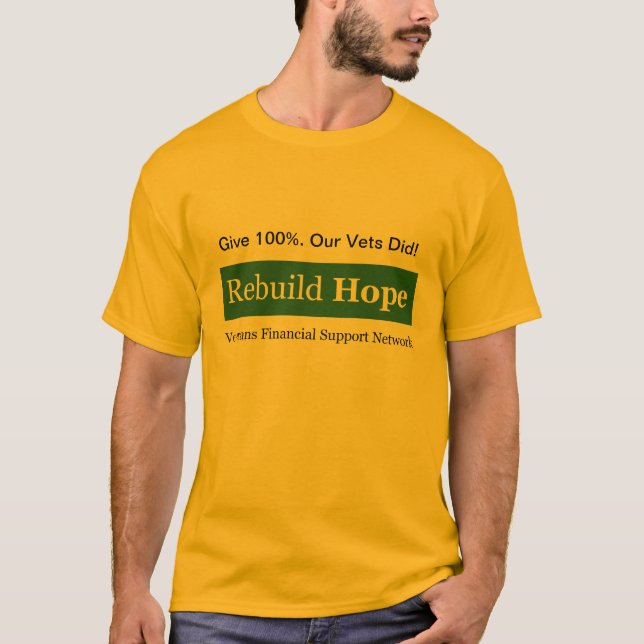 Geben Sie 100%. Unsere Tierärzte taten! T-Shirt (Vorderseite)