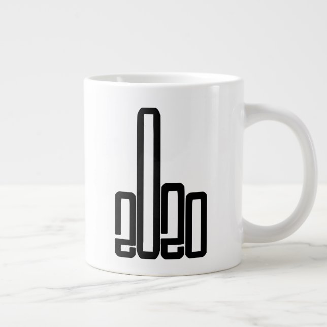 Geben Sie 2020 die Finger 2020-Sind zum Kotzen Jumbo-Tasse (Rechts)
