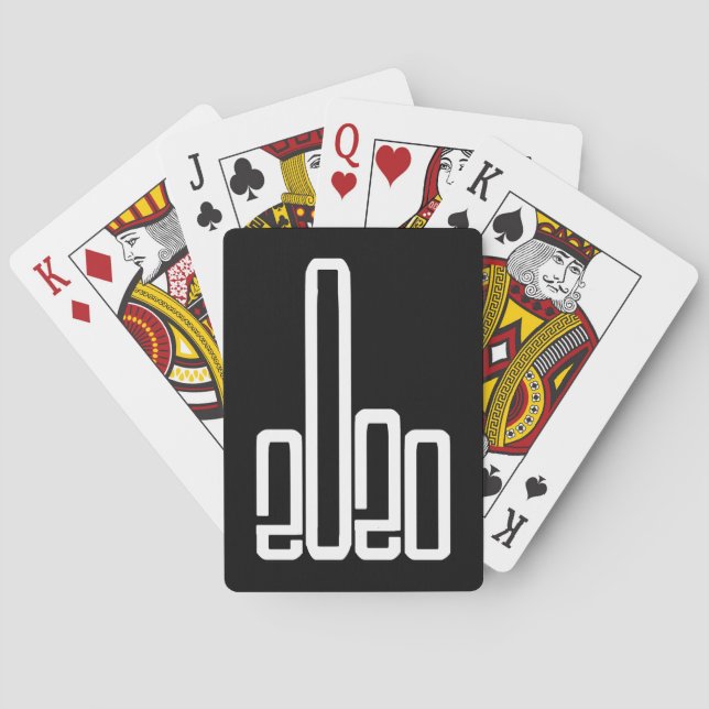 Geben Sie 2020 die Finger 2020-Sind zum Kotzen Spielkarten (Rückseite)