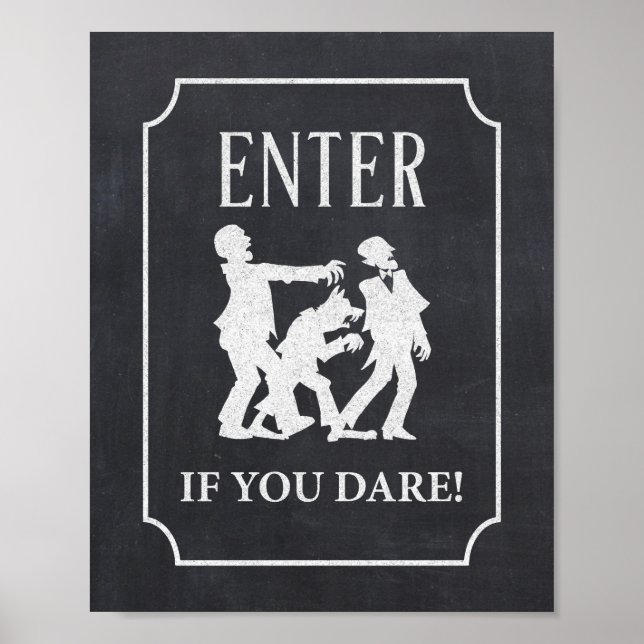 Geben Sie an, wenn Sie es wagen, Halloween-Party-C Poster (Vorne)