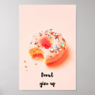 Geben Sie auf Poster