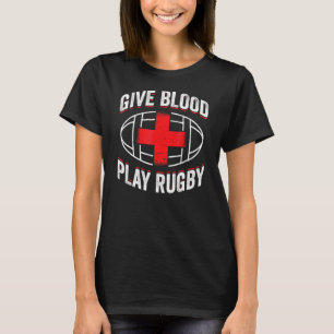 Geben Sie Blood Play Rugby 21219 T-Shirt
