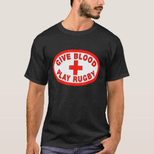 Geben Sie Blood Play Rugby T-Shirt