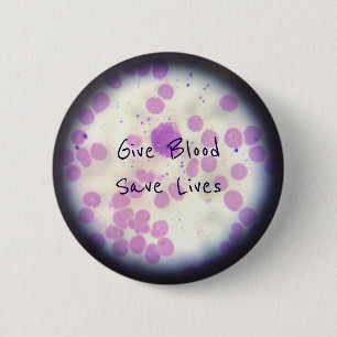 Geben Sie Blut retten Leben-Knopf Button