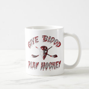 Geben Sie Blut-Spiel-Hockey Kaffeetasse