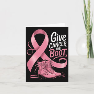 Geben Sie Brustkrebs dem Boot Cowgirl Awareness Ri Karte