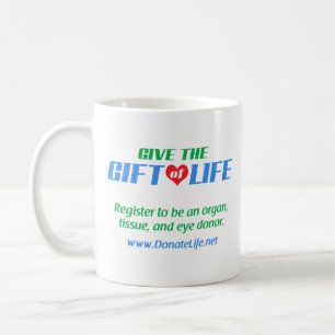 Geben Sie das Geschenk des Lebens Kaffeetasse