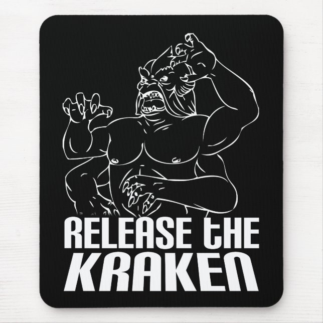 Geben Sie das Kraken frei Mousepad (Vorne)