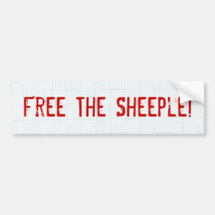 Geben Sie das Sheeple frei! Autoaufkleber