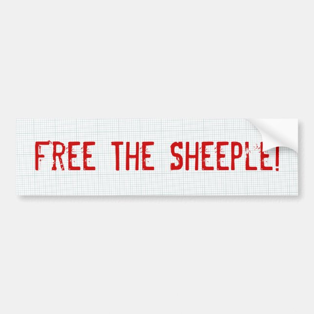 Geben Sie das Sheeple frei! Autoaufkleber (Vorne)