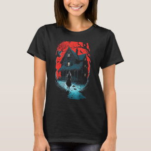 Geben Sie das Spuk Herrenhaus Beängstigend Hallowe T-Shirt