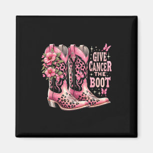 Geben Sie dem Krebs die Stiefel der Cowgirl-Stiefe Magnet