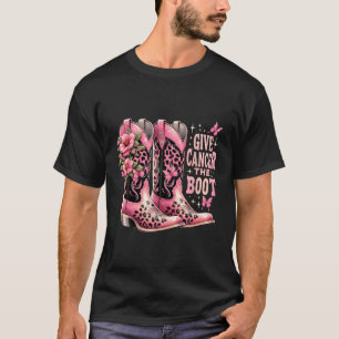 Geben Sie dem Krebs die Stiefel der Cowgirl-Stiefe T-Shirt