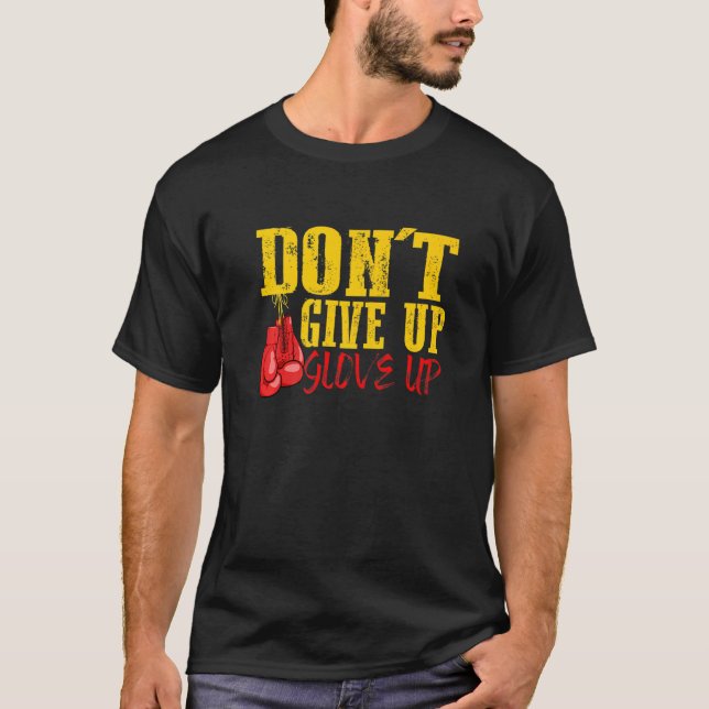 Geben Sie den Handschuh auf der Boxcoach-Schulung  T-Shirt (Vorderseite)