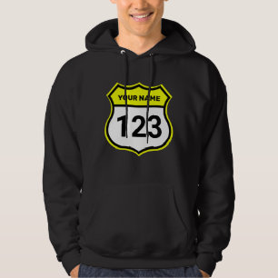 Geben Sie den Namen Ihrer Kennziffer Gelb ein Hoodie