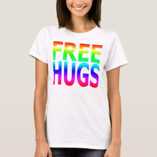 GEBEN Sie den Regenbogen angepasste T UMARMUNGEN T-Shirt