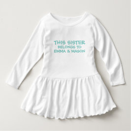 Geben Sie den Schwesternamen der kleinen Schwester Baby T-shirt
