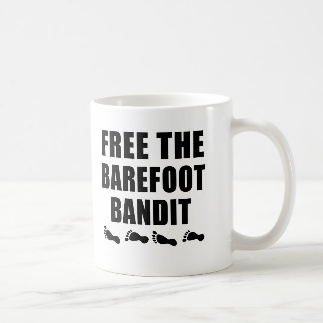 Geben Sie die barfüßigbandit-T-Shirts frei Kaffeetasse (Rechts)