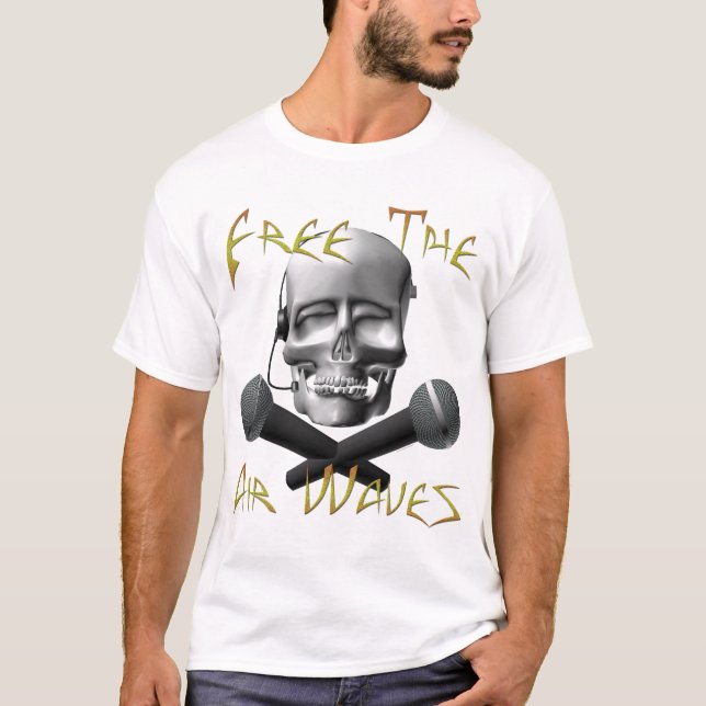 Geben Sie die Radiowellen frei T-Shirt (Vorderseite)