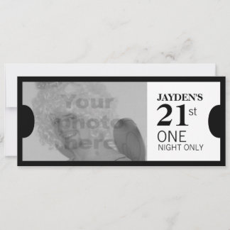 Geben Sie ein VIP 21. Geburtstag Party Foto laden Einladung
