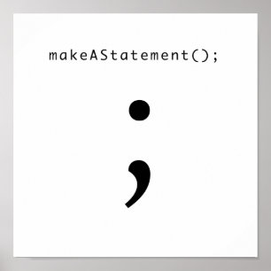 Geben Sie eine Erklärung ab Poster