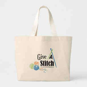 Geben Sie einem Stich riesige Taschen-Tasche Jumbo Stoffbeutel
