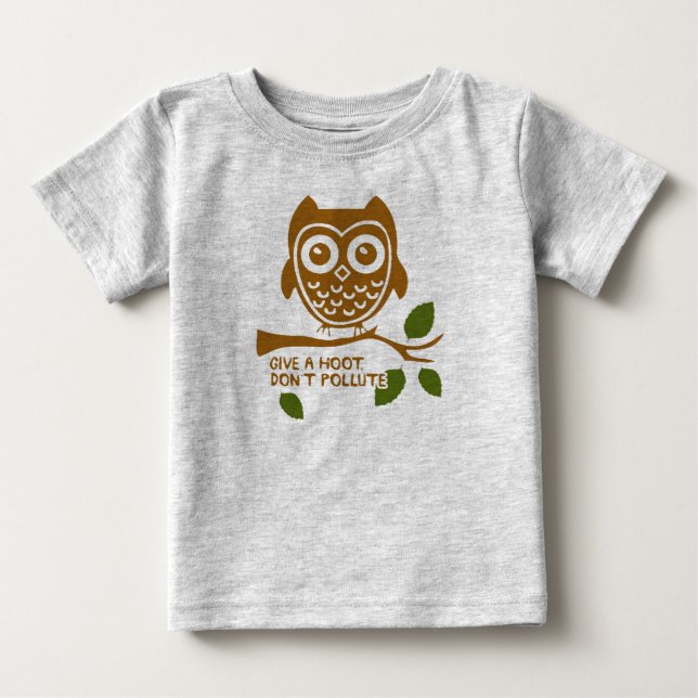 Geben Sie einen Schrei - verunreinigen Sie nicht Baby T-shirt (Vorderseite)