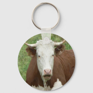 Geben Sie 'Em der Vogel für Erntedank Schlüsselanhänger