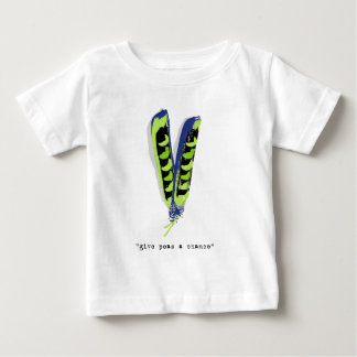 geben Sie Erbsen ein Möglichkeitlicht Baby T-shirt