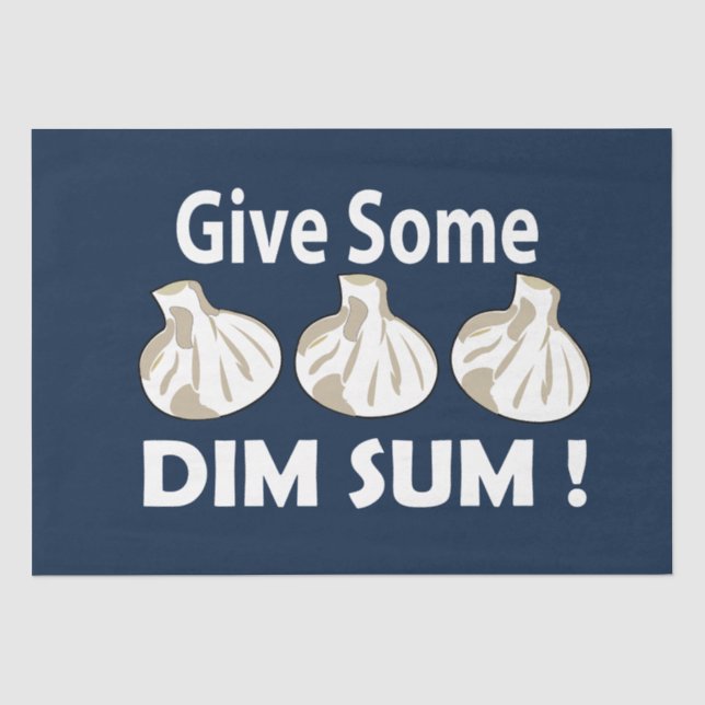 Geben Sie etwas Dim Sum Seidenpapier (Vorderseite)