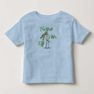Geben Sie Frosch würgend Reiher nie auf Kleinkind T-shirt
