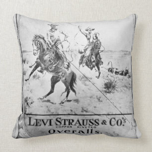 Geben Sie für Levi Strauss u. Co, c.1900 acht Kissen