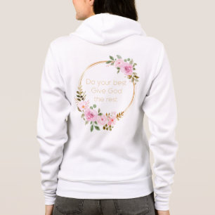 Geben Sie Gott das Beste - Christliche Frauen Hoodie