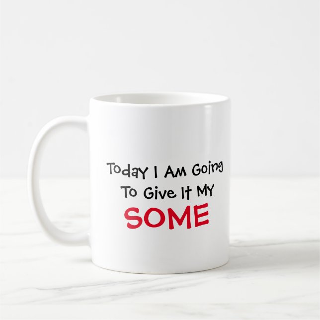 Geben Sie ihm ein bisschen Kaffeetasse (Links)