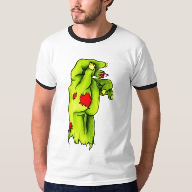 Geben Sie Ihnen eine Hand durch (joey) Tinte T-Shirt (Vorderseite)