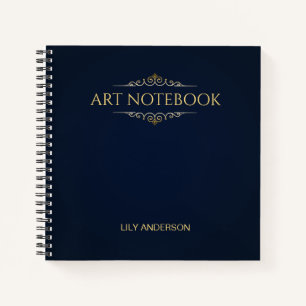 Geben Sie Ihr eigenes Thema und Ihren Namen in den Notizbuch